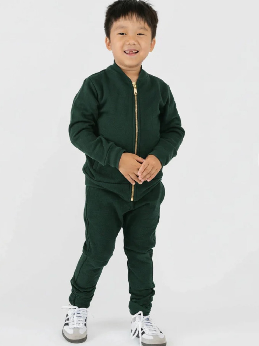 Mini Mioche Pine Set-  Plush Bomber & Cloud skinny Sweats. 5/6